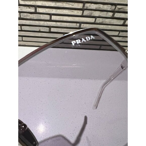 Prada Ladies Sunglasses Silver geometric Lens Square PR56YS - Picture 11 of 11
